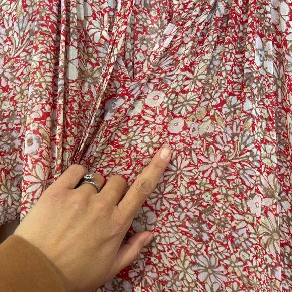 Free People Feeling Groovy  Red Maxi Dress Red (No Slip) SP - Picture 9 of 13